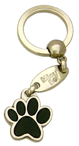 PAW MJAVHOV BLACK - pet ID tag, dog ID tags, pet tags, personalized pet tags MjavHov - engraved pet tags online